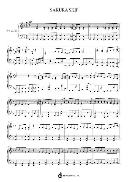 SAKURA SKIP Sheet Music by undefined-Arr.Priestnee Diermens