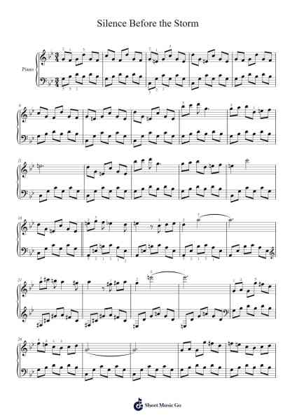 Silence Before the Storm Sheet Music by undefined-Arr.Pomiles