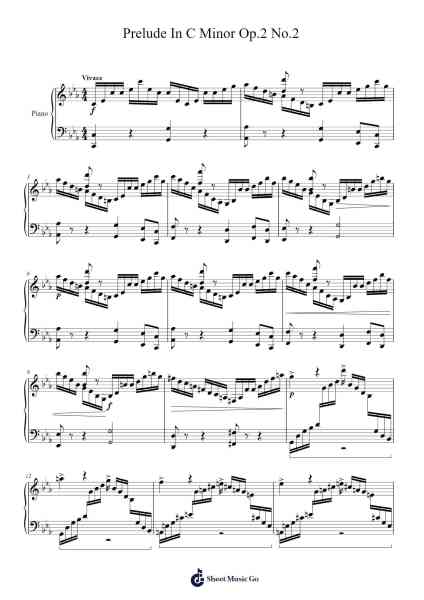 Prelude In C Minor Op.2 No.2 Sheet Music by Robert Willis-Arr.Bulgy Boylebaird