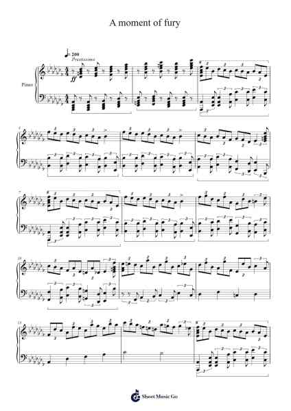 A moment of fury Sheet Music by undefined-Arr.Brobraith Zeyer