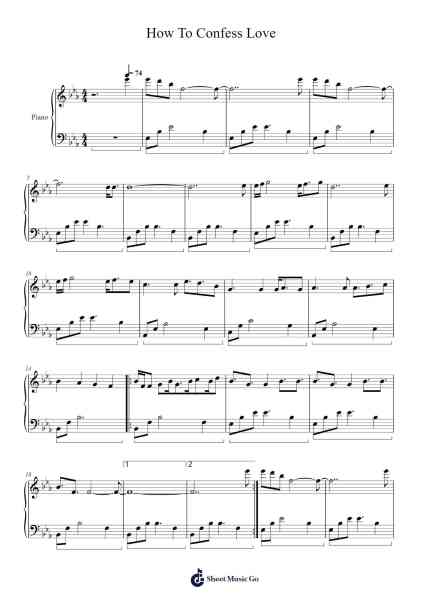 How To Confess Love (Extended Version) Sheet Music by undefined-Arr.Dempdawn Ftance