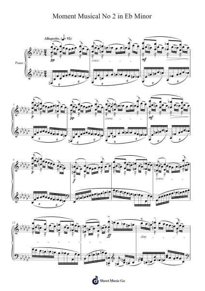Moment Musical No. 2 in E-flat Minor, Op. 16 Sheet Music by Sergei Rachmaninoff-Arr.Phillen Gillpont