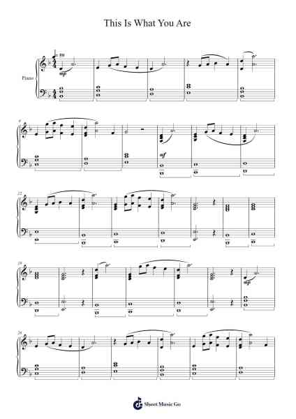 This Is What You Are Sheet Music by Keith Power-Arr.Bulwatt Beergrant