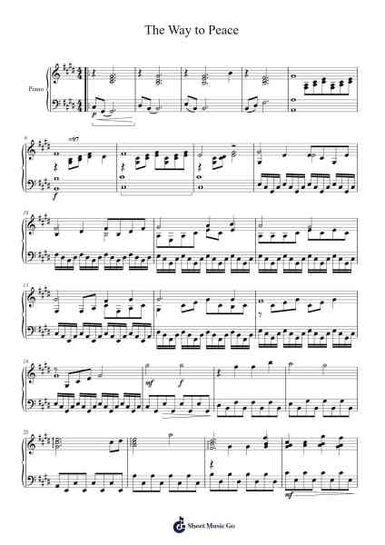 The Way to Peace Sheet Music by Larroe Mondpel-Arr.Jonqy Keyreed