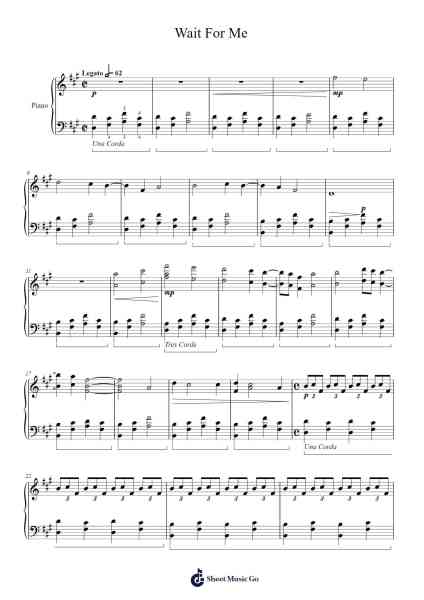 Wait For Me Sheet Music by Chris Hill-Arr.Kelthea