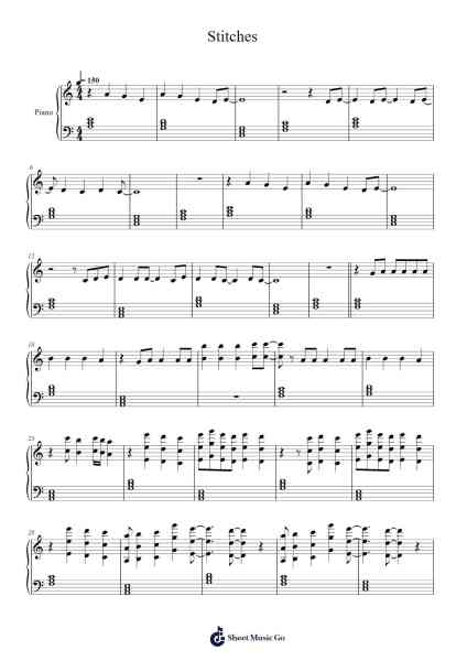 Stitches Sheet Music by undefined-Arr.Simpbrown