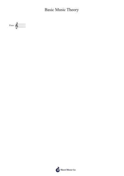 Basic Music Theory Sheet Music by Popthus-Arr.Sigjeff