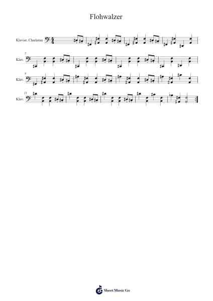 Flohwalzer Sheet Music by Malu/Martin-Arr.Gasgreve Ausnal