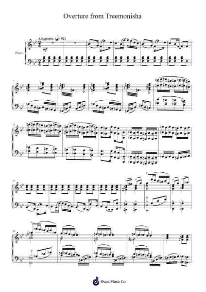 Overture from Treemonisha Sheet Music by Scott Joplin-Arr.Rusget Garckle