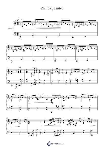 Zamba de usted Sheet Music by undefined-Arr.Stilhan Dalter