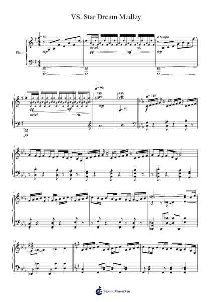 VS. Star Dream Medley Sheet Music by Misc-Arr.Eipscam Lynpham