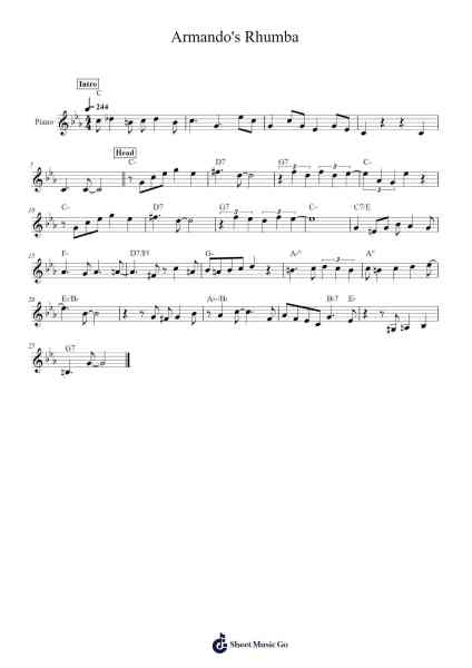 Armando's Rhumba Sheet Music by Chick Corea-Arr.Carlphrey