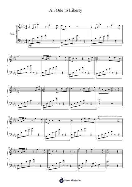 An Ode to Liberty Sheet Music by Wolflor Coltrid-Arr.Lawwald