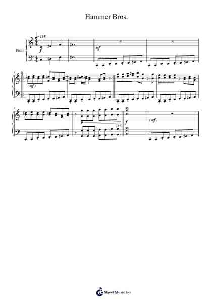 Super Mario Bros. Series - Hammer Bros. Sheet Music by undefined-Arr.Pricehe