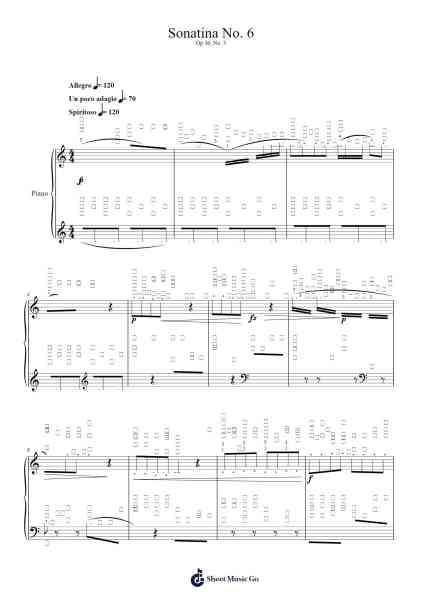 Sonatina No. 3, Op. 36 Sheet Music by Muzio Clementi-Arr.Hulstone Lilsper