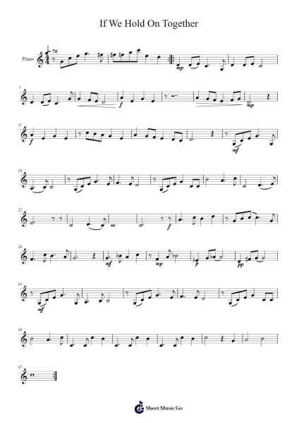 If We Hold On Together Sheet Music by Diana Ross-Arr.Xanbriel Rague