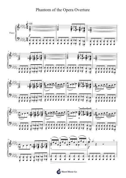 Phantom of the Opera Overture Sheet Music by Andrew Lloyd Webber-Arr.Everkeith Abters