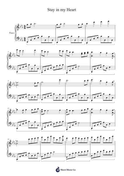 Stay in my Heart Sheet Music by Ken Arai-Arr.Haycah Touthale