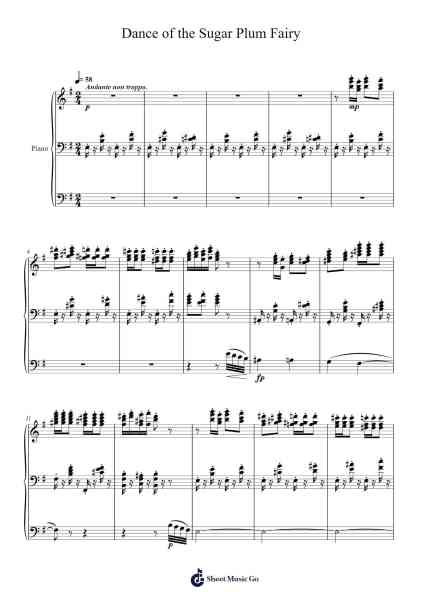 The Nutcracker - Dance of the Sugar Plum Fairy Sheet Music by undefined-Arr.Jonqy Keyreed