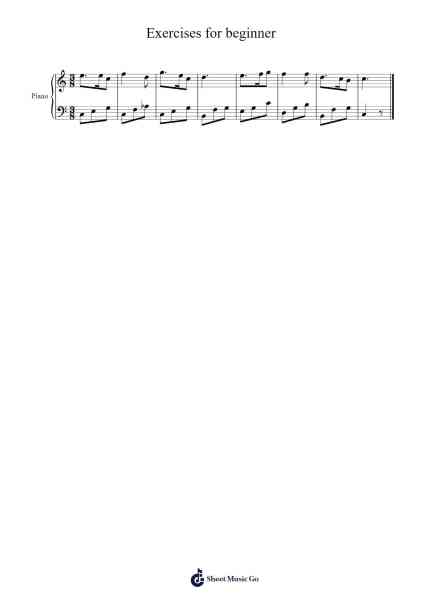 Exercises for beginner Sheet Music by undefined-Arr.Cranethe Dougledk