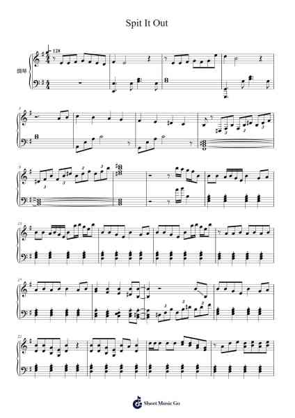 Spit It Out Sheet Music by Solar-Arr.Windict