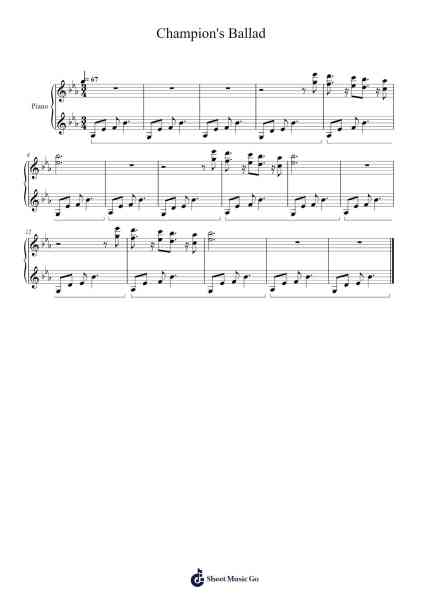Champion's Ballad Complete: The Legend of Zelda: Breath of the Wild Sheet Music by undefined-Arr.Brookecher Nicksie