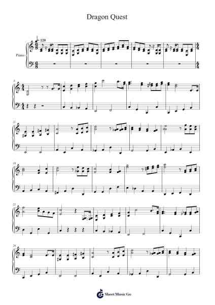 Dragon Quest Sheet Music by Kōichi Sugiyama-Arr.Carlwilde Yonngcam