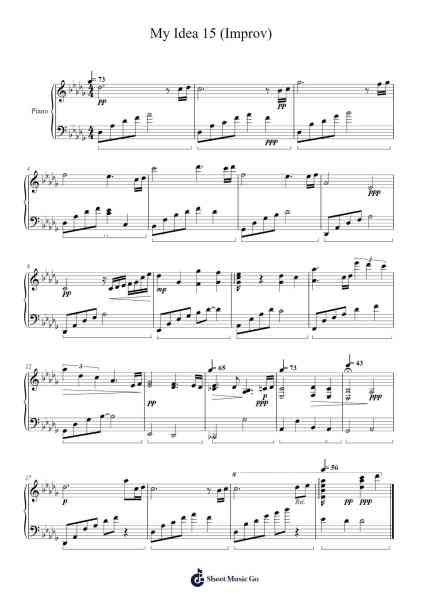 My Idea 15 (Improv) Sheet Music by Janecher Duh-Arr.Pearroe