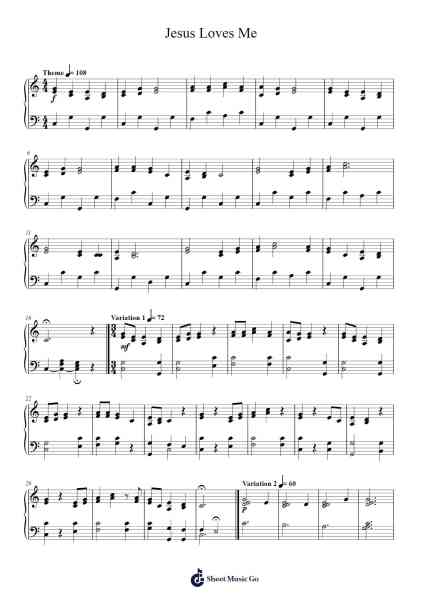 Jesus Loves Me Sheet Music by Rodney C. Murrow-Arr.Mattvelt