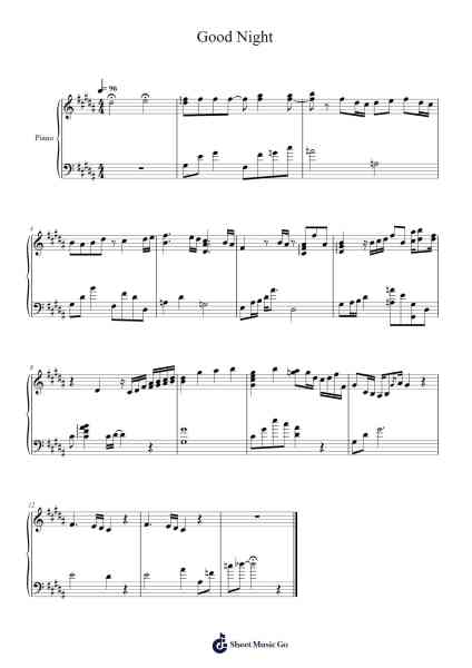 Good Night Sheet Music by Ichika Nito-Arr.Reylot