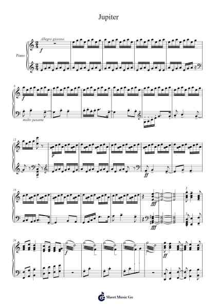 The Planets - Jupiter, the Bringer of Jollity, Op. 32 Sheet Music by Gustav Holst-Arr.Relip