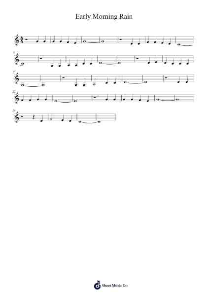 Early Morning Rain Sheet Music by Jamar Bentley-Arr.Fastsmith Sainsrel