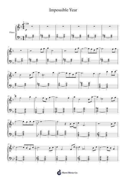 Impossible Year Sheet Music by Panic! At The Disco-Arr.Priestvy