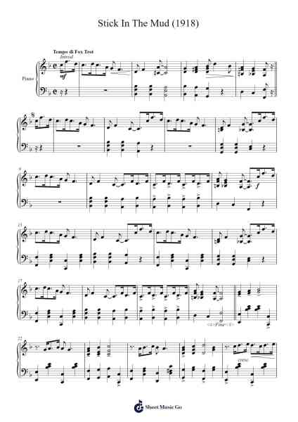 Stick In The Mud Sheet Music by JESSE WINNE-Arr.Betle