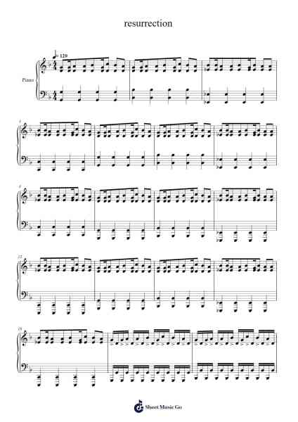 resurrection Sheet Music by Michael Calfan-Arr.Zoethodore Strakerr