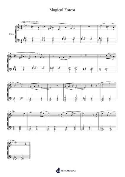 Magical Forest Sheet Music by Josephina-Arr.Songes
