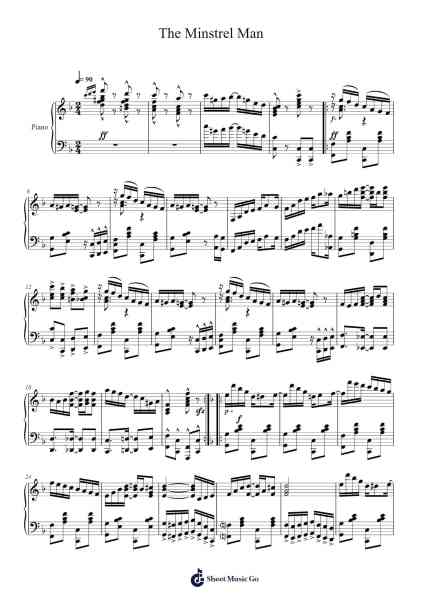 The Minstrel Man Sheet Music by Guntrine-Arr.Krispert
