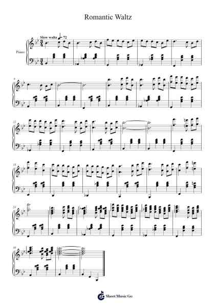 Romantic Waltz Sheet Music by John Lambert-Arr.Wyli