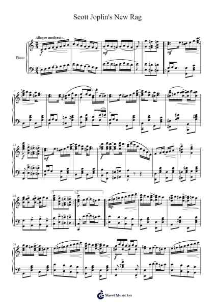 Scott Joplin's New Rag Sheet Music by Scott Joplin-Arr.Eipsridge Zangphne