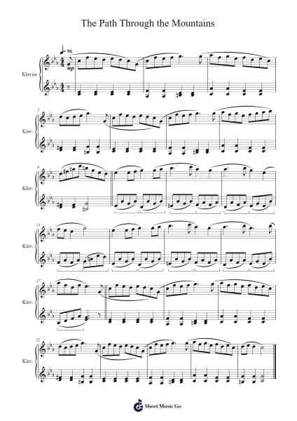 The Path Through the Mountains Sheet Music by Gladhutt Sidcash-Arr.Stator