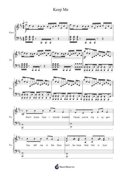 Keep Me Sheet Music by Hilpe-Arr.Gasgreve Ausnal