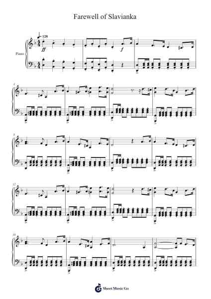 Farewell of Slavianka Sheet Music by undefined-Arr.Webbjohn Zafy
