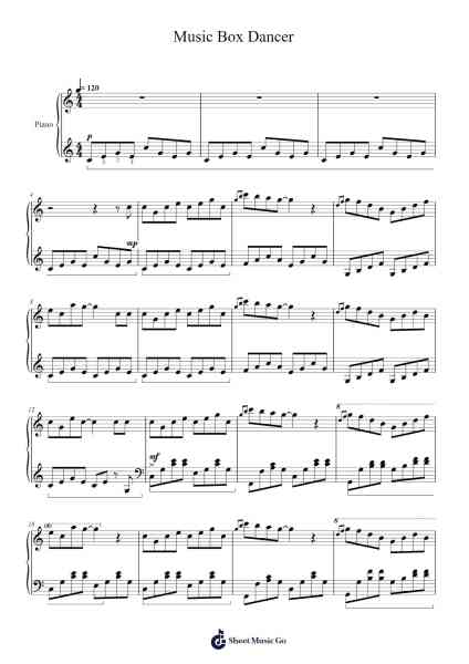Music Box Dancer Sheet Music by undefined-Arr.Hornblack