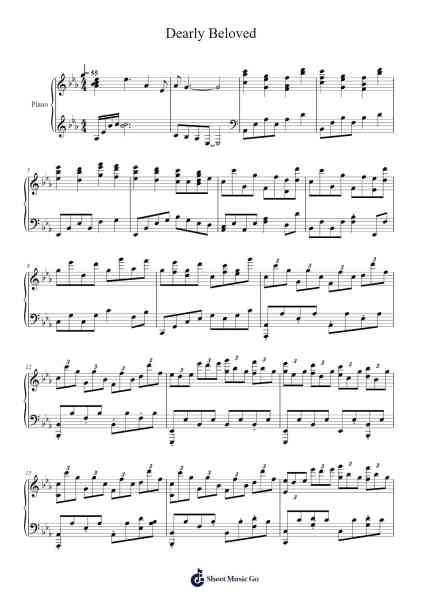 Dearly Beloved Sheet Music by undefined-Arr.Hosy