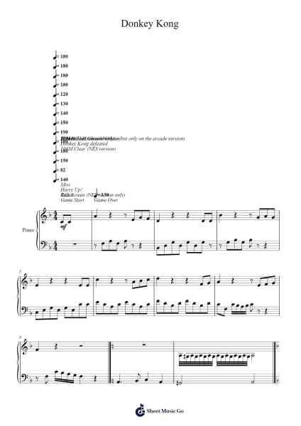 Donkey Kong Sheet Music by Yukio Kaneoka-Arr.Cofvey Fieldmeo