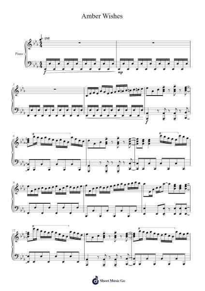 Amber Wishes Sheet Music by undefined-Arr.Childdy Whitkin