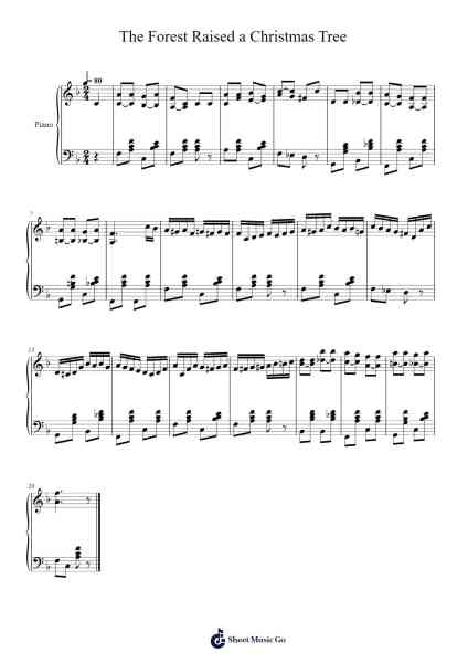 The Forest Raised a Christmas Tree Sheet Music by undefined-Arr.Kayrist