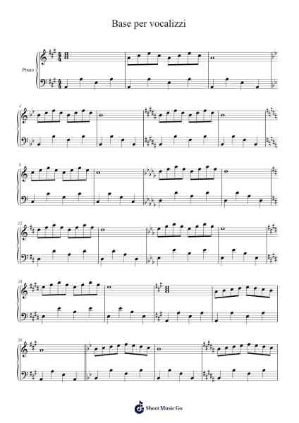 Base per vocalizzi Sheet Music by undefined-Arr.Boycelee