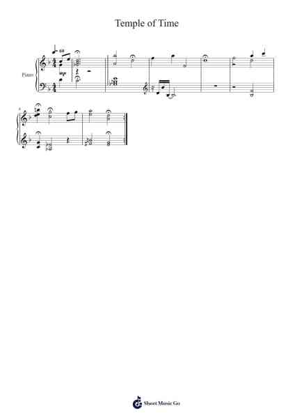 Temple of Time Sheet Music by undefined-Arr.Nyroy Vebe