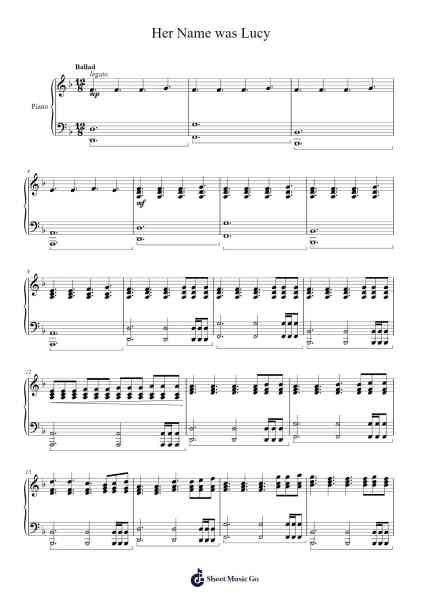 Her Name was Lucy Sheet Music by TK-Arr.Felnah Puvien